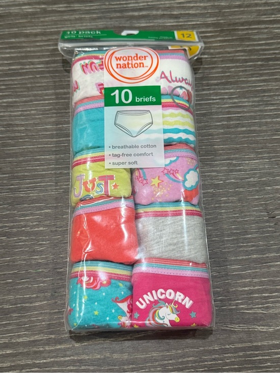 wonder nation Other - NWT Size 12 Wonder Nation Girls 10-Pack Briefs unicorn multicolor pattern